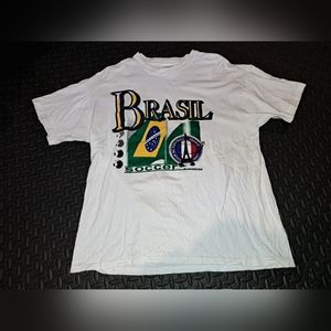 Vintage 98 World Cup Brazil vs France Fifa TShirt